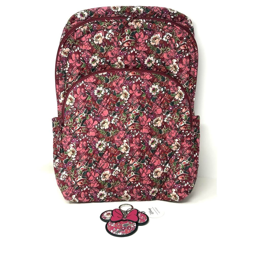 Vera Bradley Minnie Mouse Daisy Duck Hidden Hearts Lrg Backpack Bag Charm EXACT - Picture 11 of 16